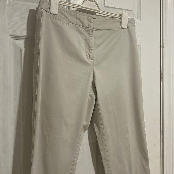 J. Jill Women’s Cream 3/4 Length Capri Khaki Pants Stretch Size 8 - Picture 4 of 8